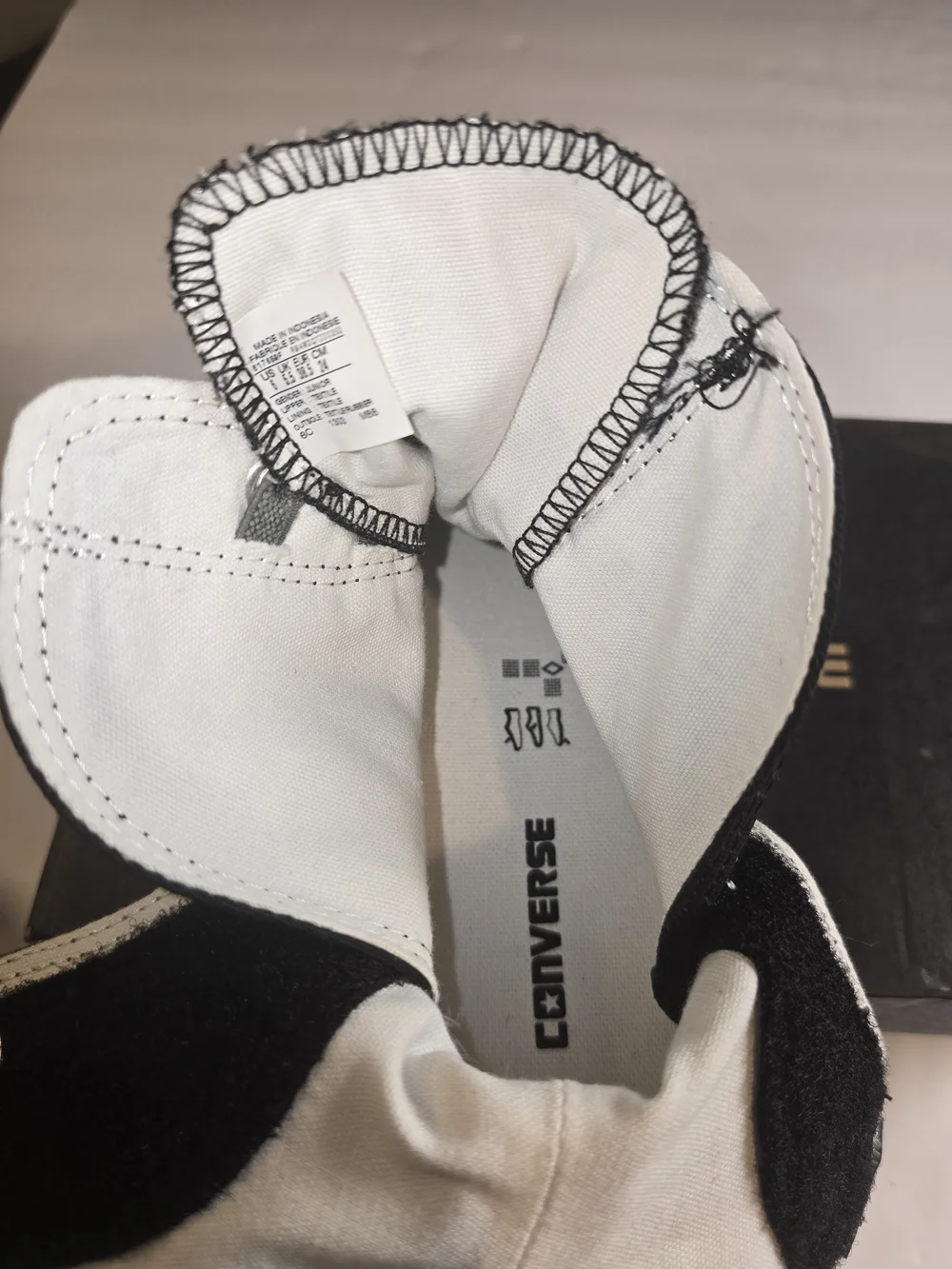 Converse Kids Black and Gray High Top Slip-On Sneakers